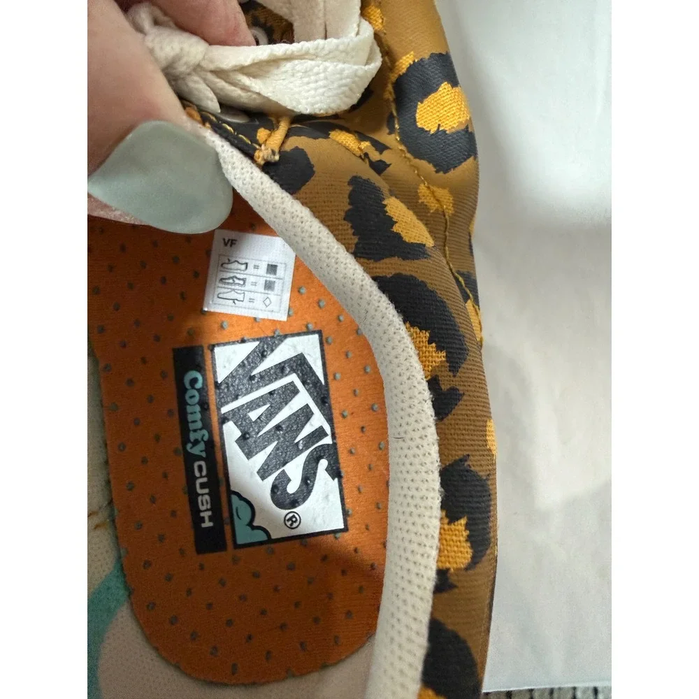 Vans ComfyCush Era Leopard Print Sneakers Mens 9.5 Womens 11 Low Top Shoes